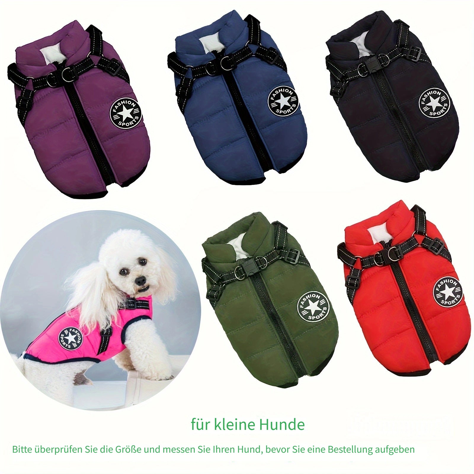 Warmer Hundemantel, Wasserdichter Hundewintermantel
